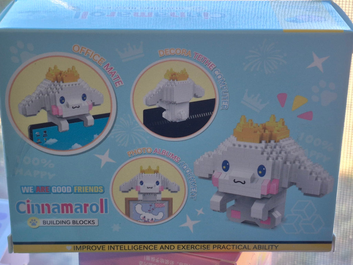 White Puppy Building Block Kit – Crown Puppy Phone Stand, 360 Pieces (P1131)