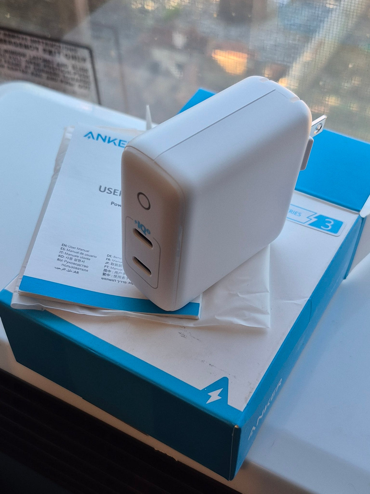 Anker PowerPort III Duo 40W USB-C Charger – Dual Port Fast Charger