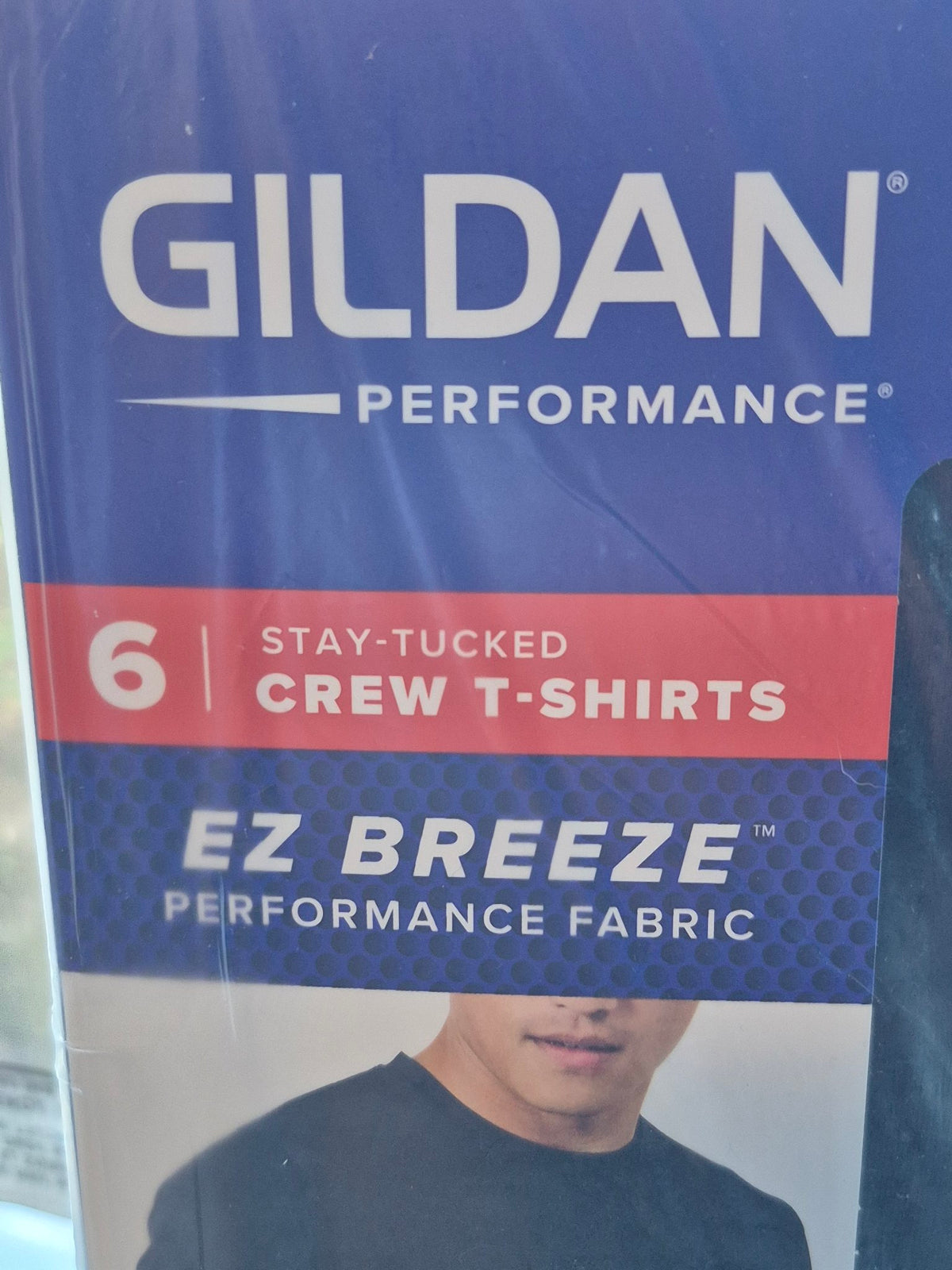 Gildan Performance Crew T-Shirts – 6-Pack, Men's XL, Black
