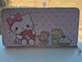 Hello Kitty Zip-Around Wallet – Donut & Teddy Bears, Pink Hearts