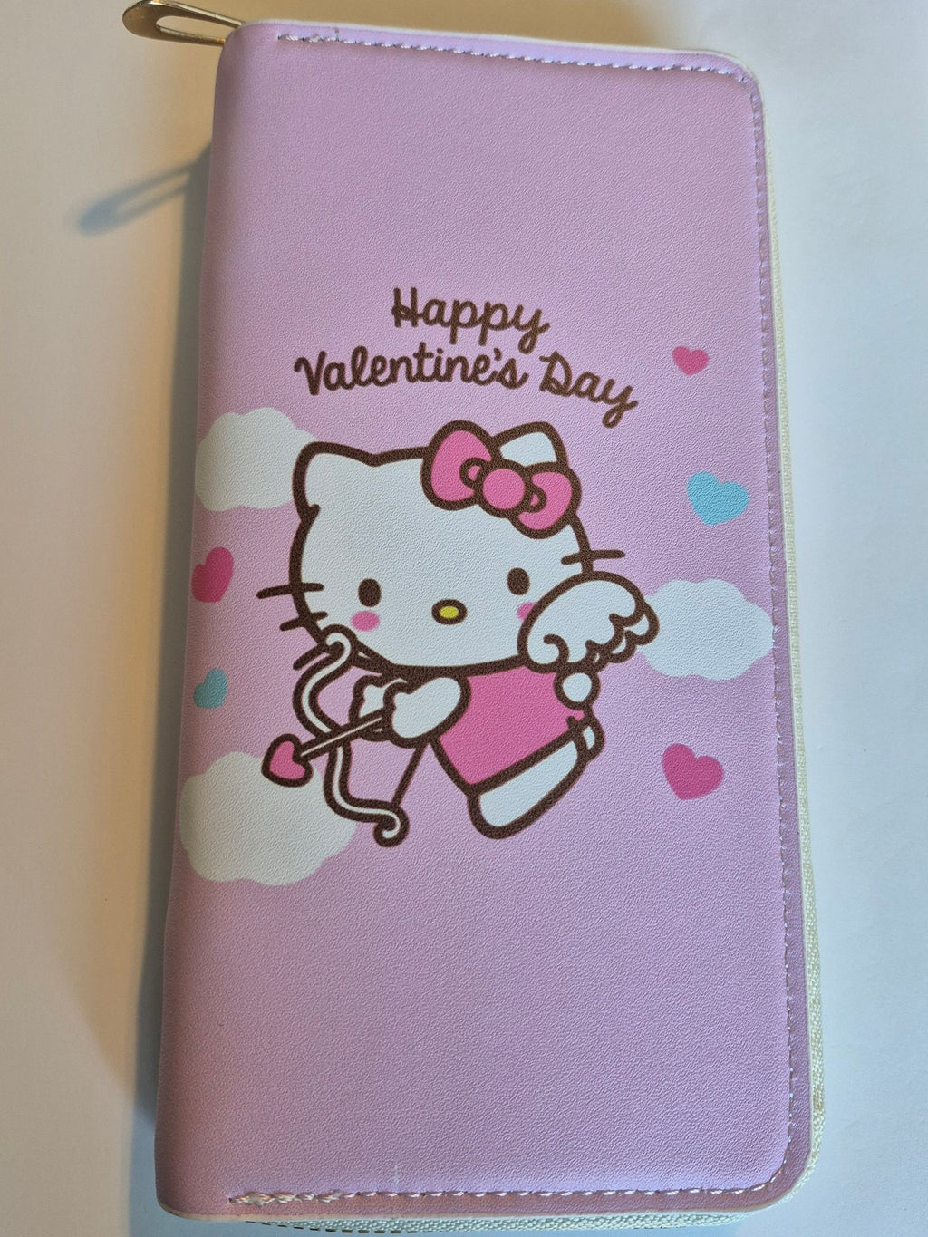 Hello Kitty Zip-Around Wallet – Valentine's Day Cupid