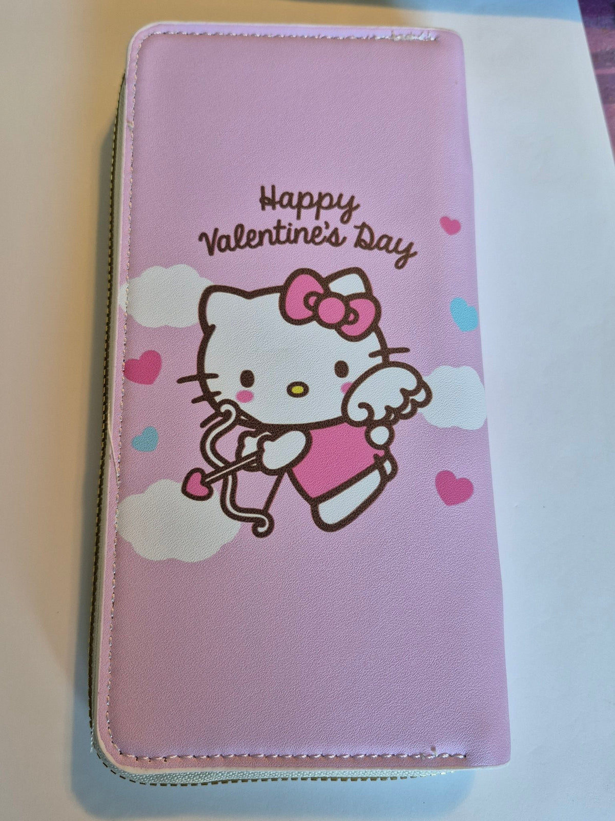 Hello Kitty Zip-Around Wallet – Valentine's Day Cupid