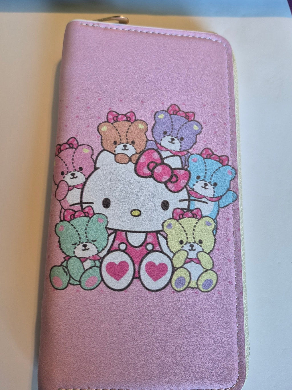 Hello Kitty Zip-Around Wallet – Teddy Bear Friends, Pink