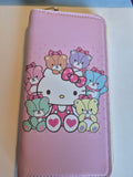 Hello Kitty Zip-Around Wallet – Teddy Bear Friends, Pink