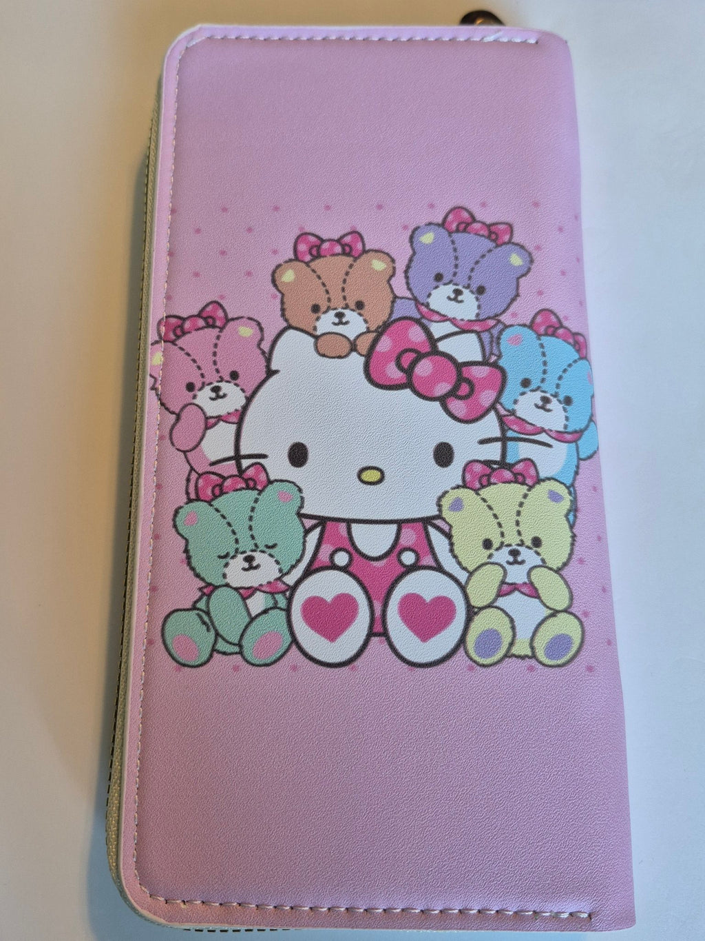 Hello Kitty Zip-Around Wallet – Teddy Bear Friends, Pink