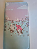 My Melody Zip-Around Wallet – Pastel Meadow with Bunny Friend