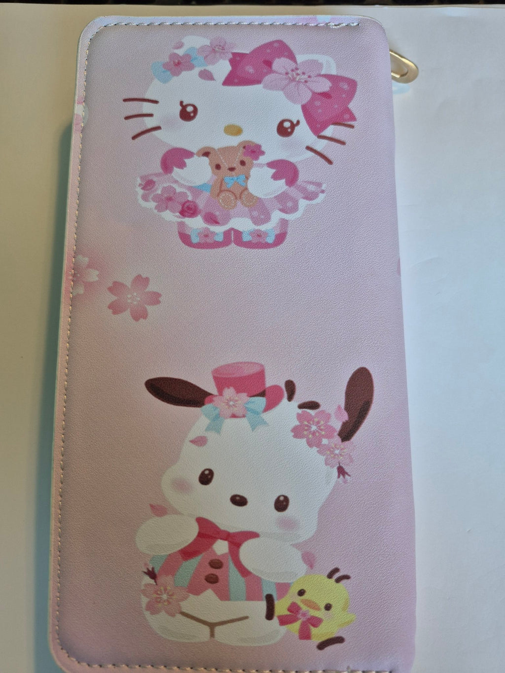 Hello Kitty Zip-Around Wallet – Sakura Blossom with Pochacco