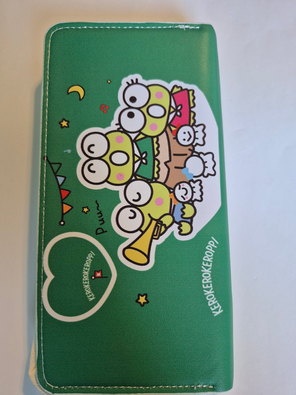 Keroppi Zip-Around Wallet – Frog Band Party, Green