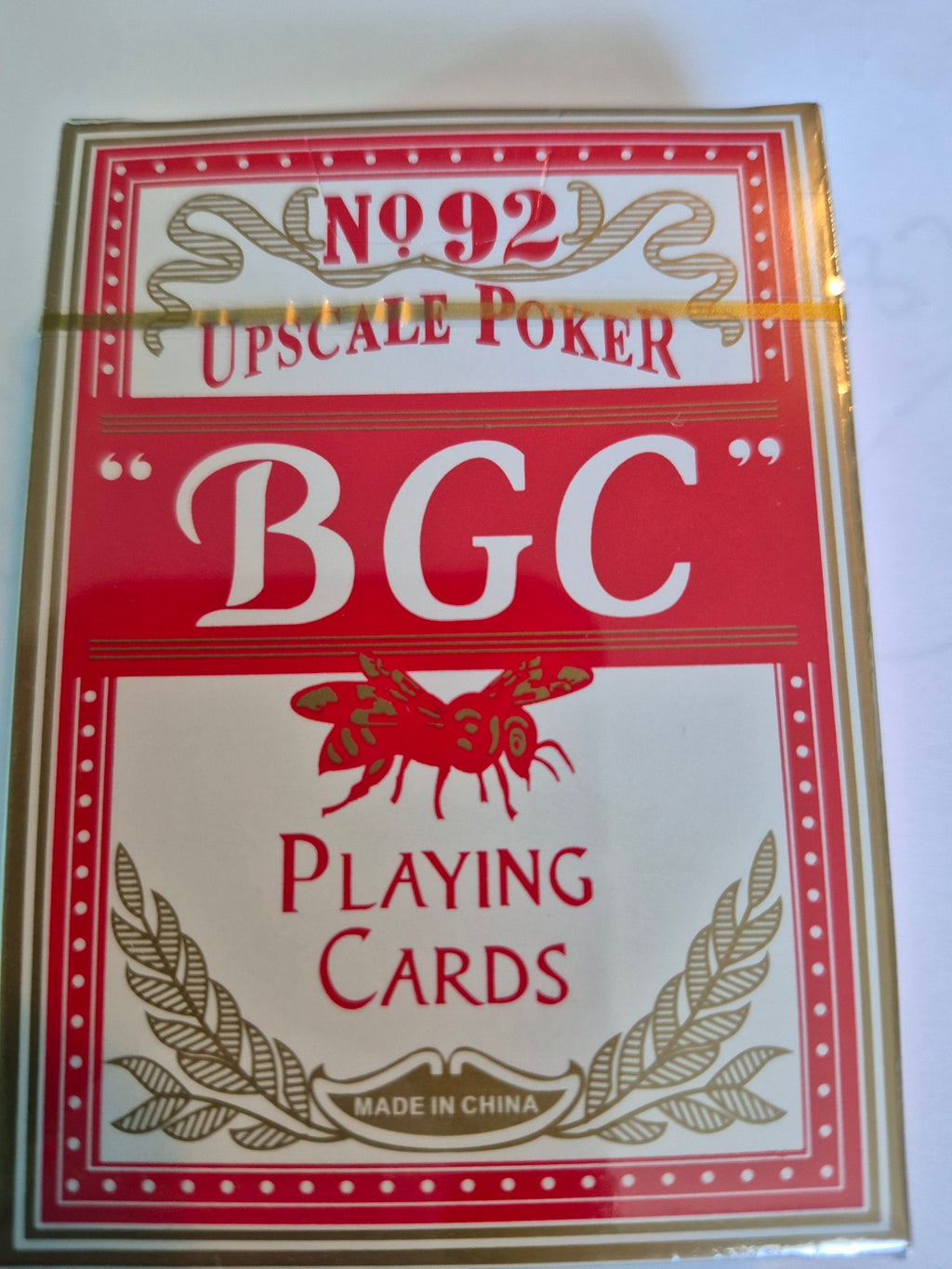 BGC No. 92 Upscale Poker Playing Cards – Red Deck, Sealed