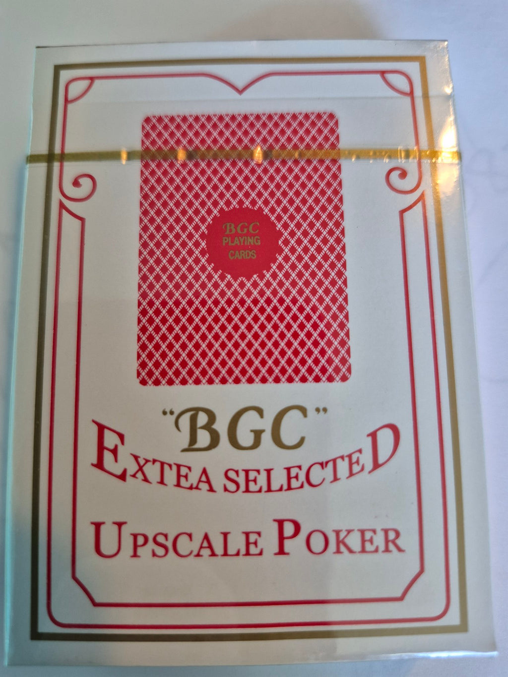 BGC No. 92 Upscale Poker Playing Cards – Red Deck, Sealed