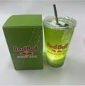 Red Bull Light-Up Tumbler with Straw & Gift Box – Green