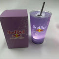 Red Bull Light-Up Tumbler with Straw & Gift Box – Purple