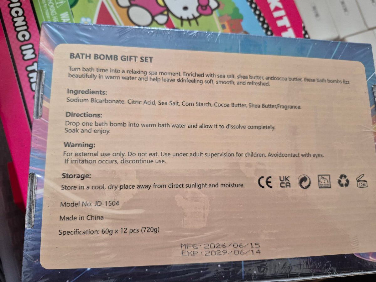 Car Surprise Bath Bomb – 12-Pack Kids Bath Bomb Gift Set