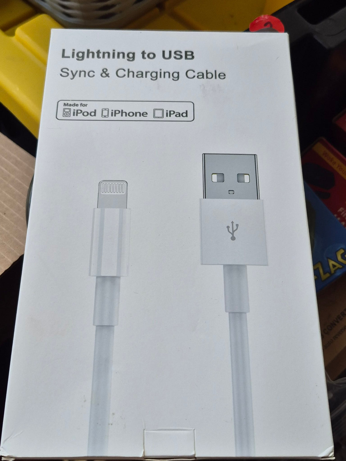Lightning to USB cable box front