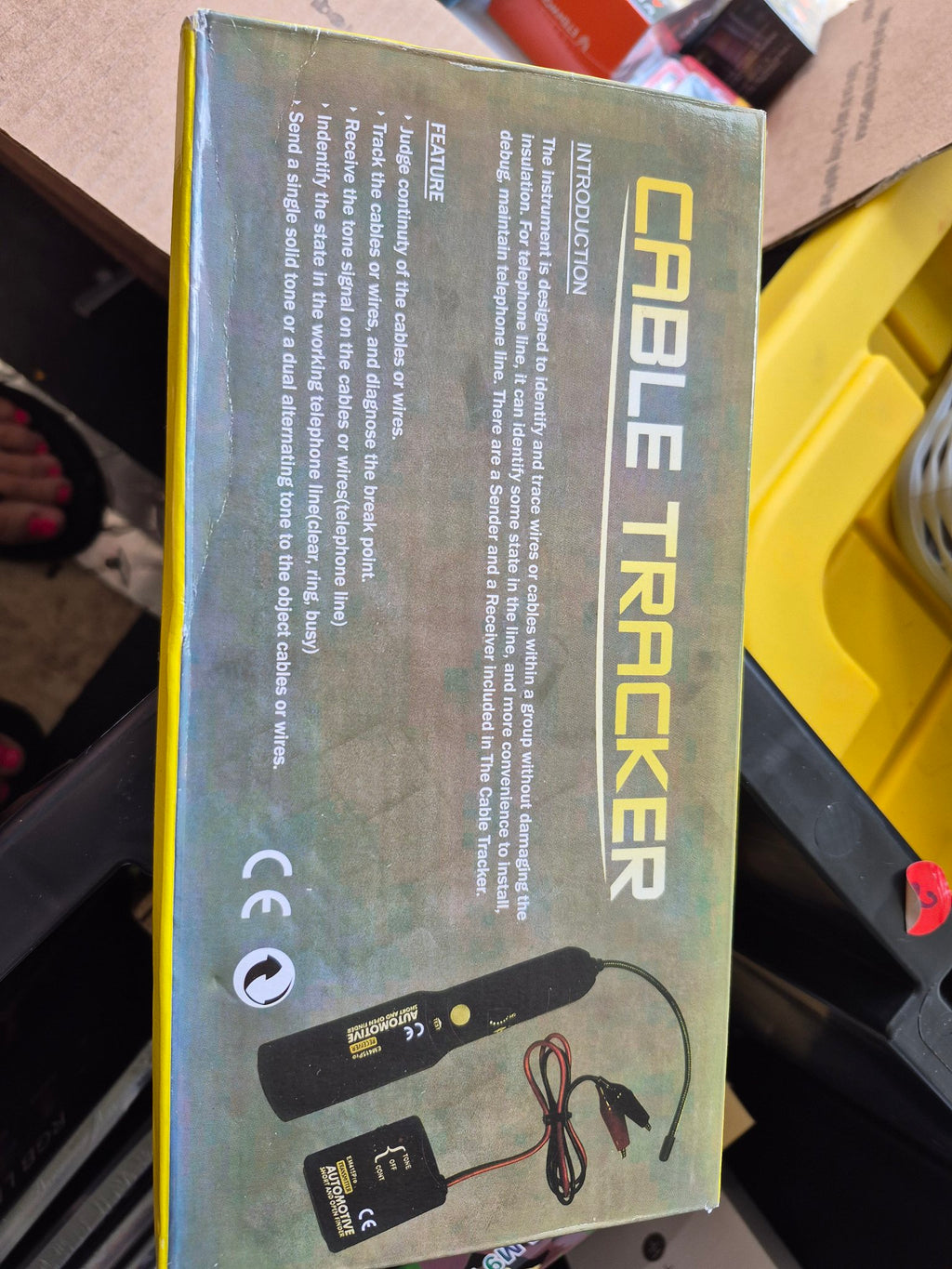 Cable Tracker box back - features and introduction