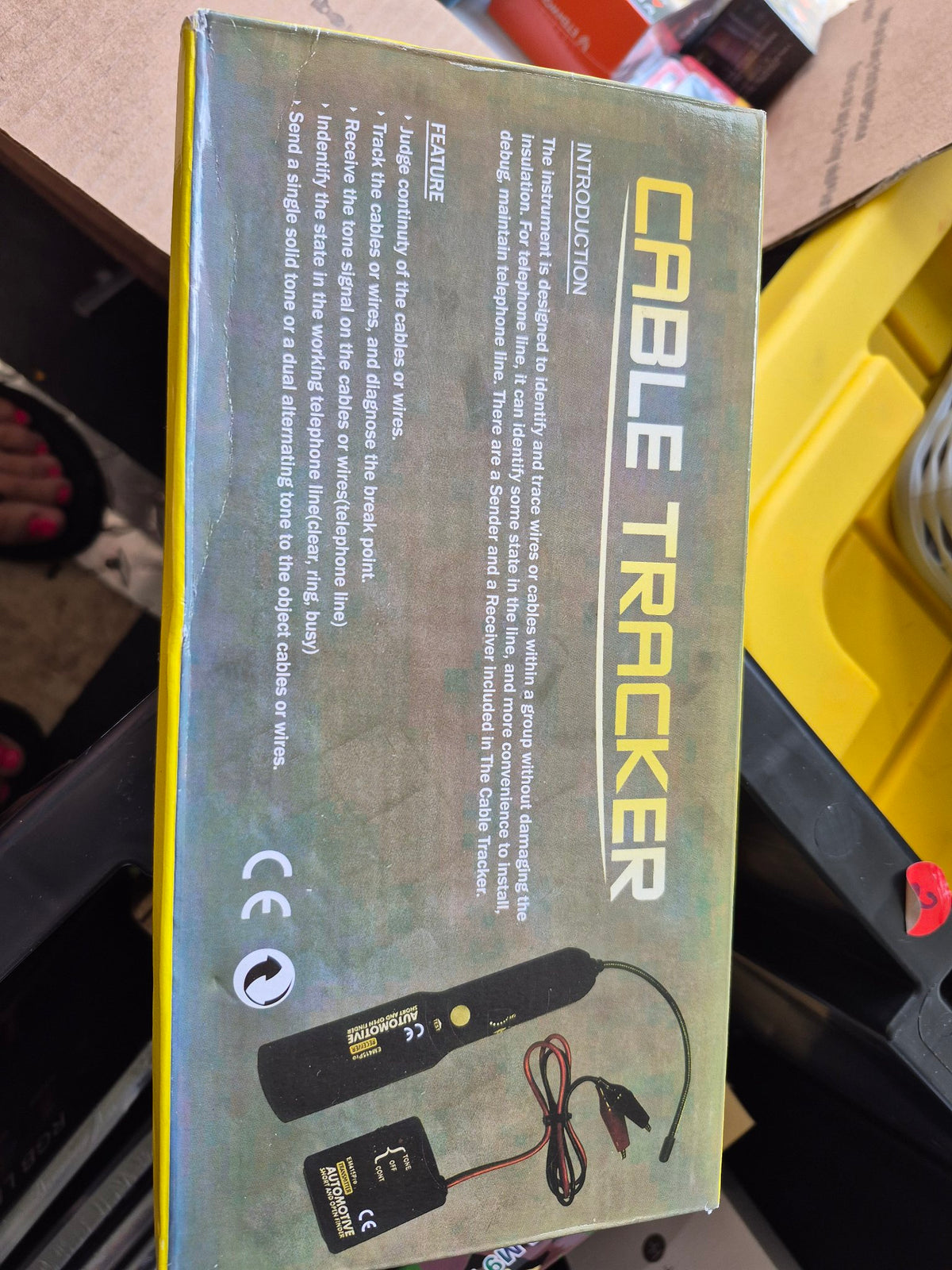 Cable Tracker box back - features and introduction