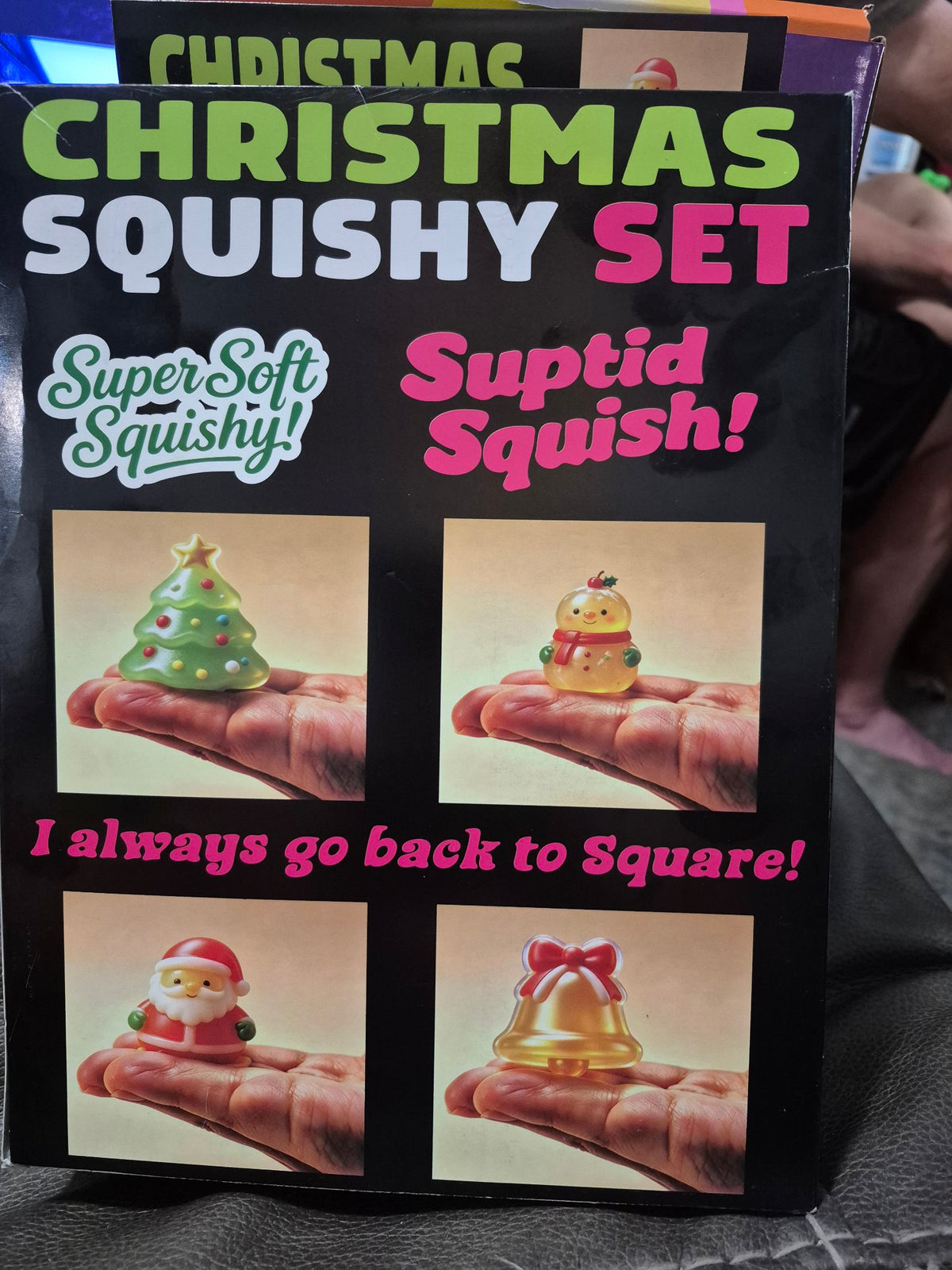 Christmas Squishy Set - 4-Pack Glitter Squishies