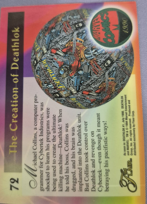 1994 Flair Creation of Deathlok #72
