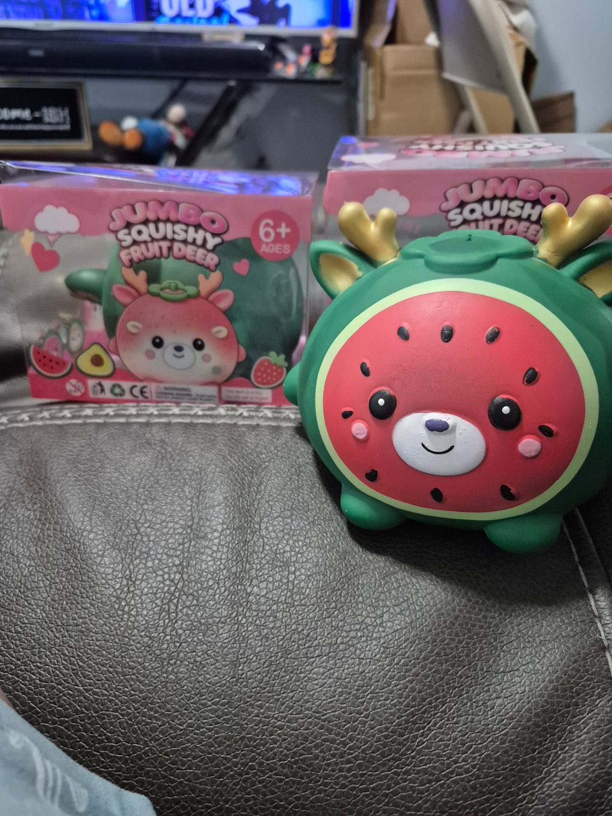 Jumbo Squishy Fruit Deer watermelon deer squeeze toy