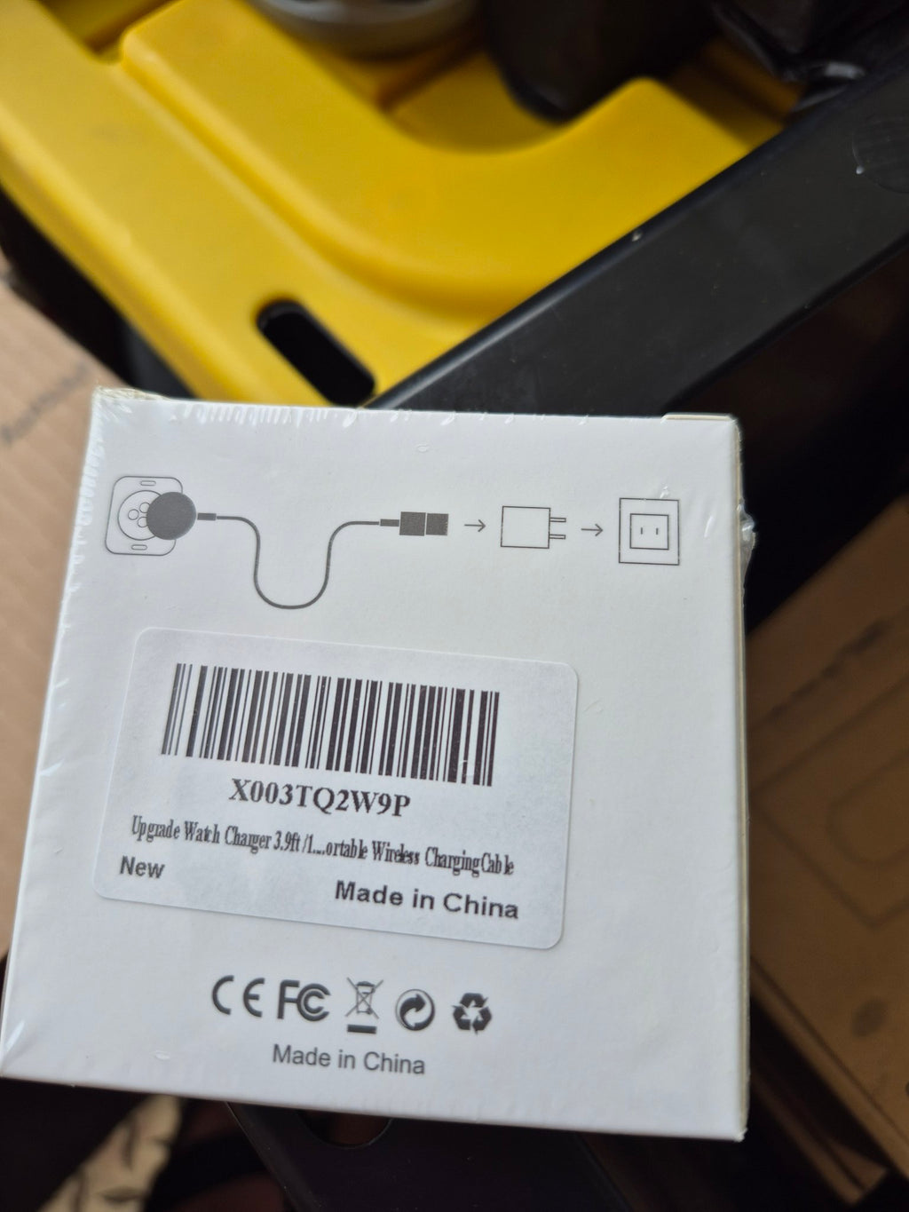 Apple Watch magnetic charging cable box back