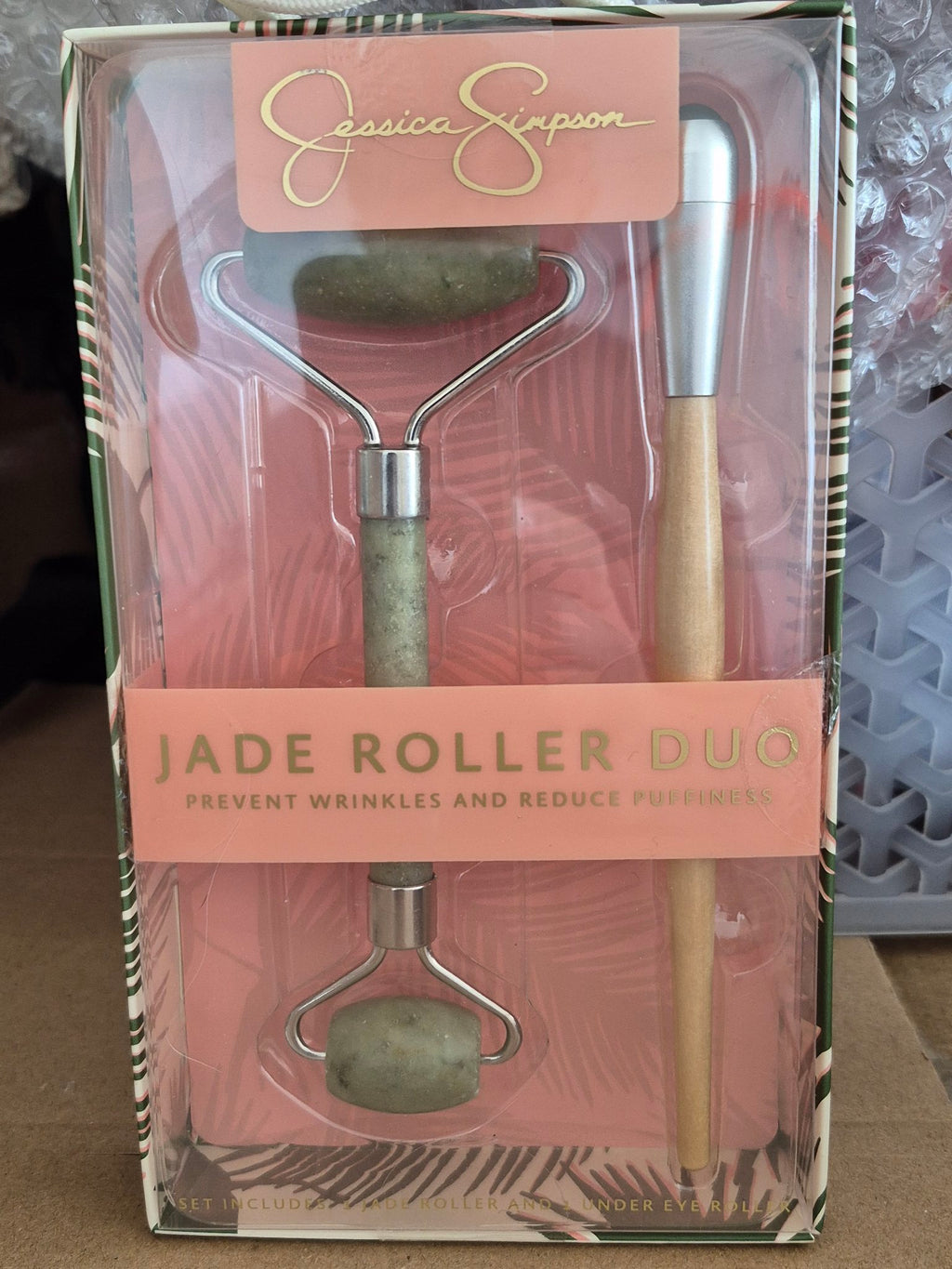 Jessica Simpson Jade Roller Duo – Facial Massage Set