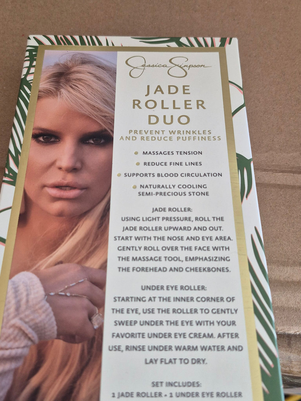 Jessica Simpson Jade Roller Duo – Facial Massage Set