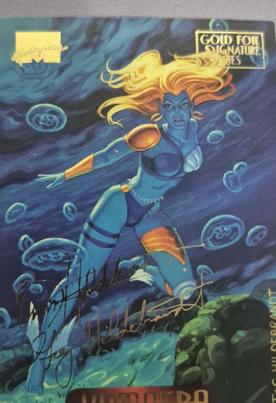 1994 Marvel Masterpieces Kymaera #65 Gold Foil Signature Series