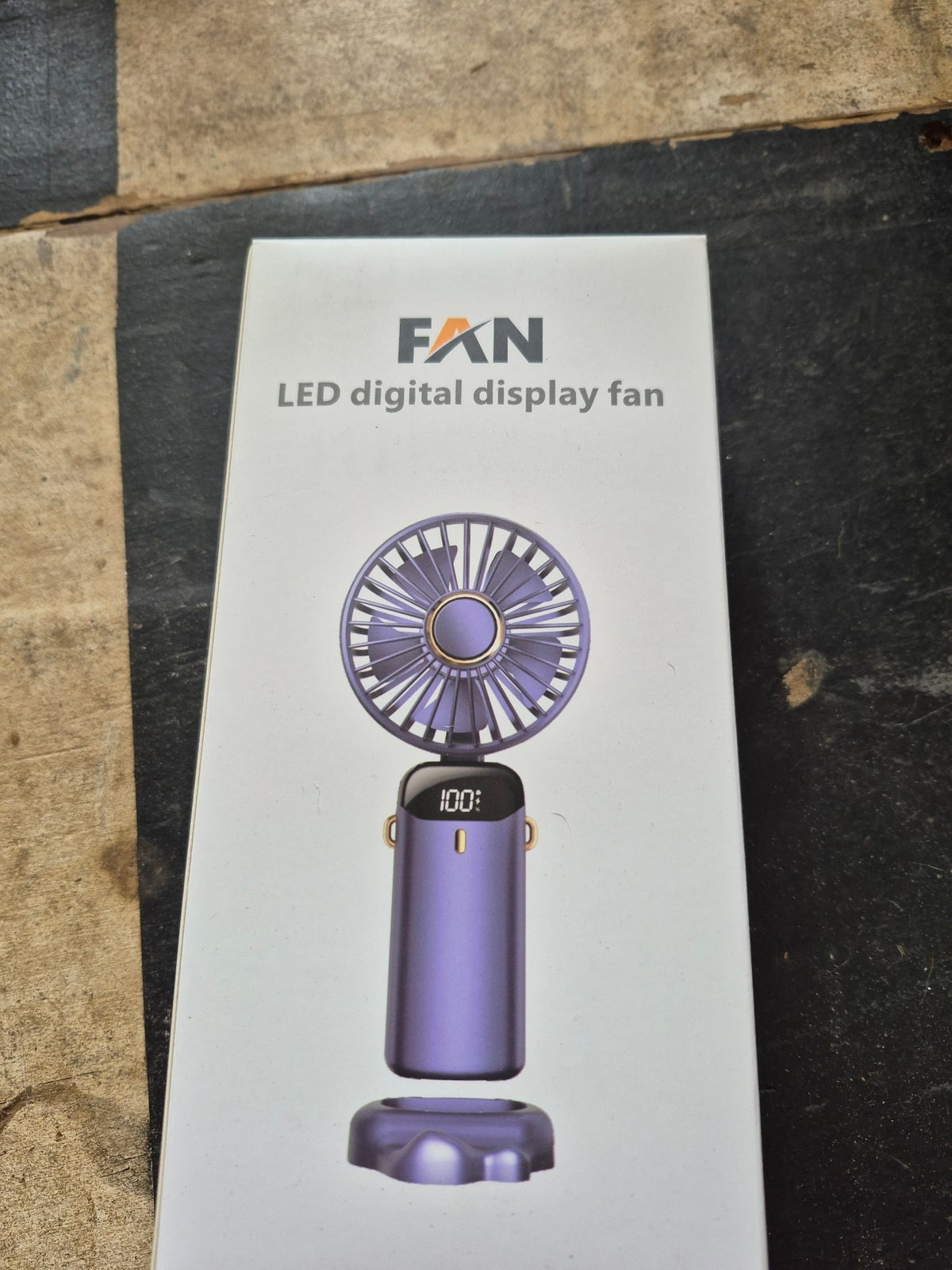 LED Digital Display Fan – Handheld Portable Fan (Model N15)