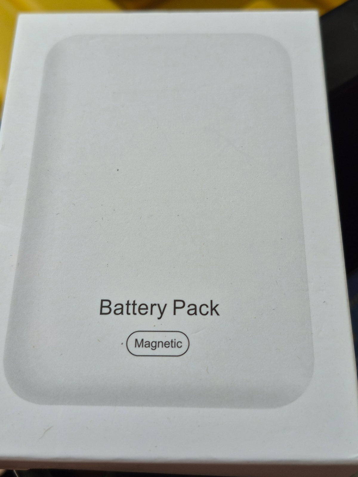 Magnetic battery pack - box front