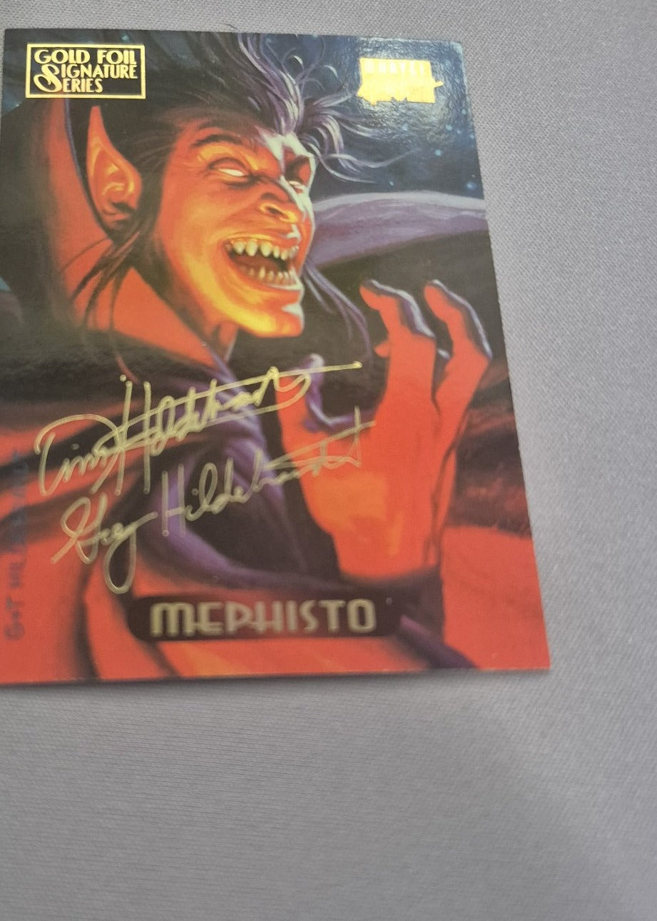 1994 Marvel Masterpieces Mephisto #74 Gold Foil Signature Series