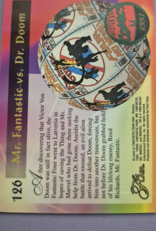 1994 Flair Mr. Fantastic vs. Dr. Doom #126 Final Conflict