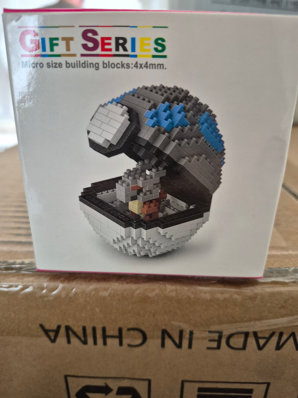 Pokeball micro building blocks open box