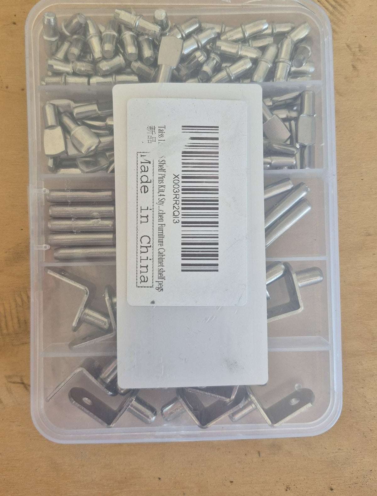 Shelf Pin Kit - 104-Piece, 4-Style Nickel-Plated