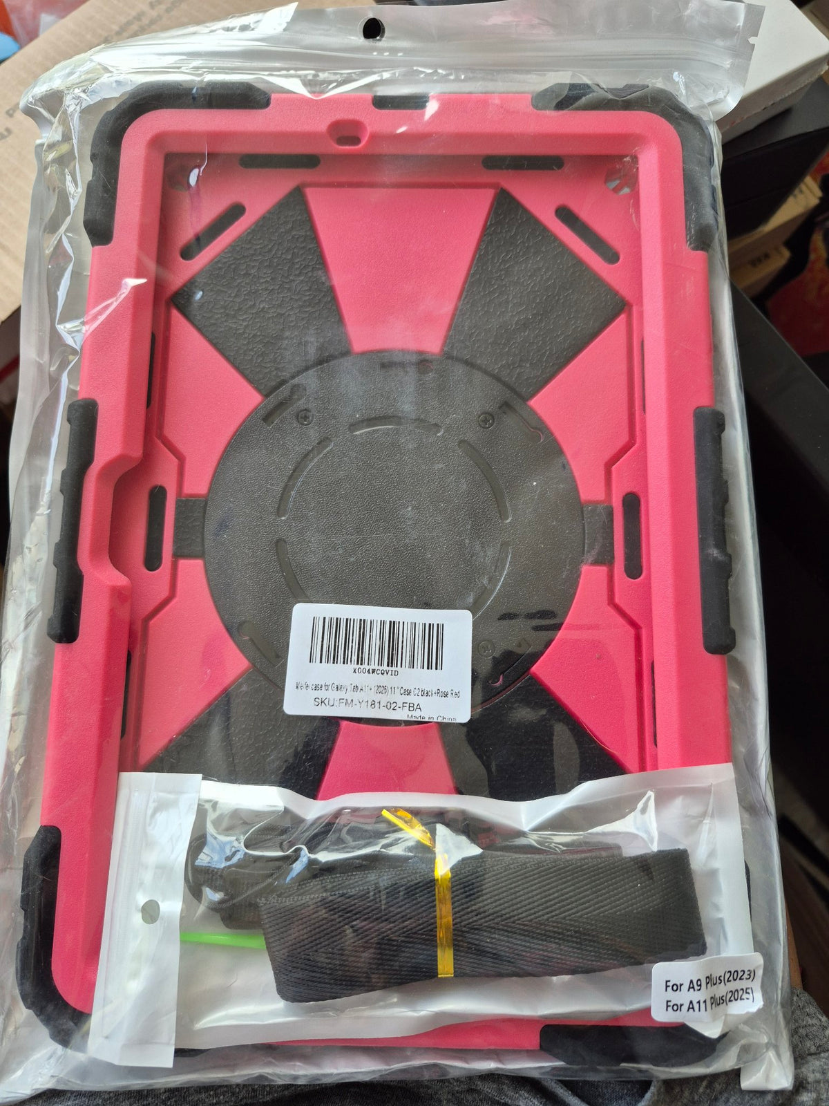 Rugged tablet case front