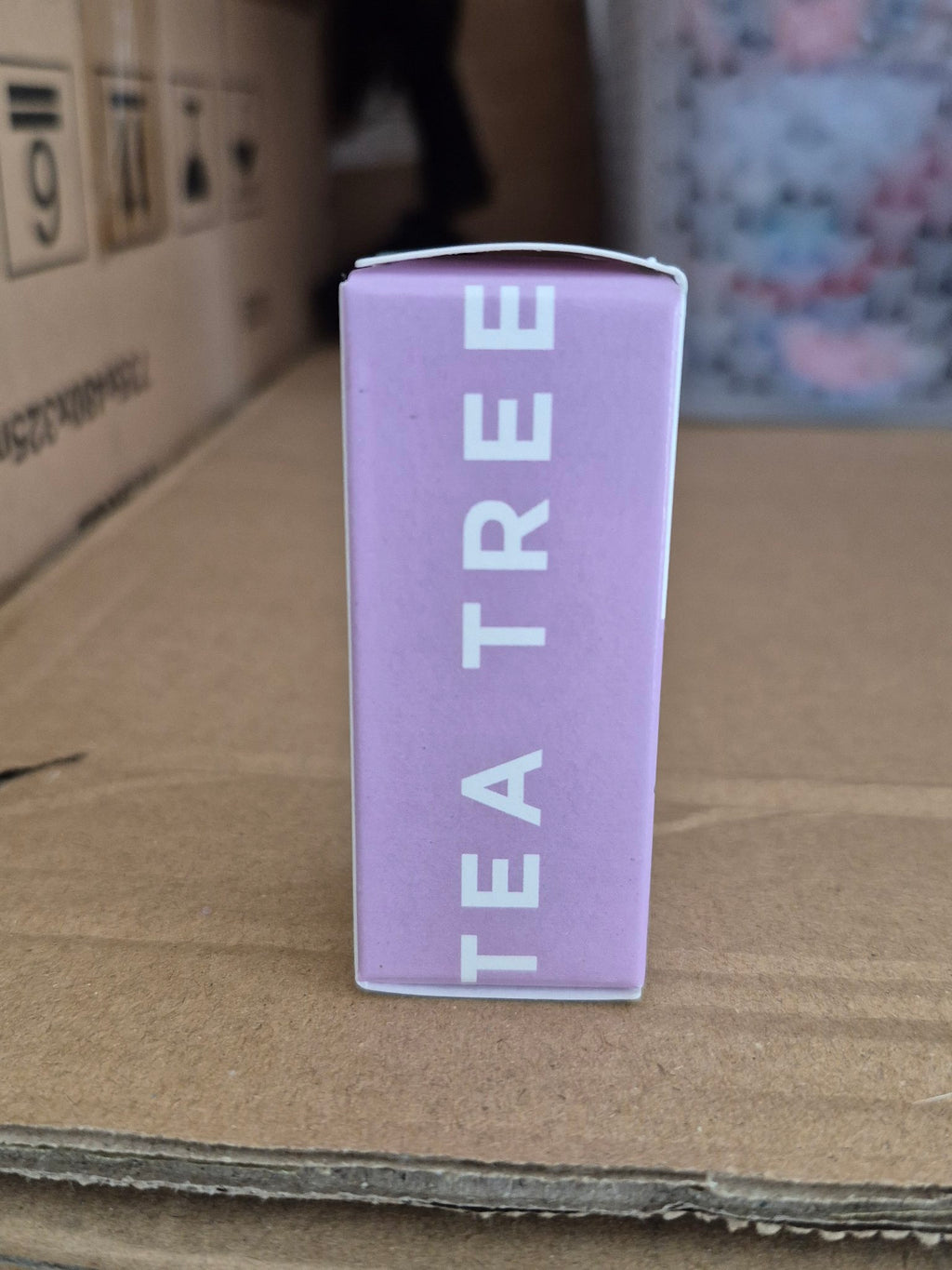 TLE tea tree essential oil box side
