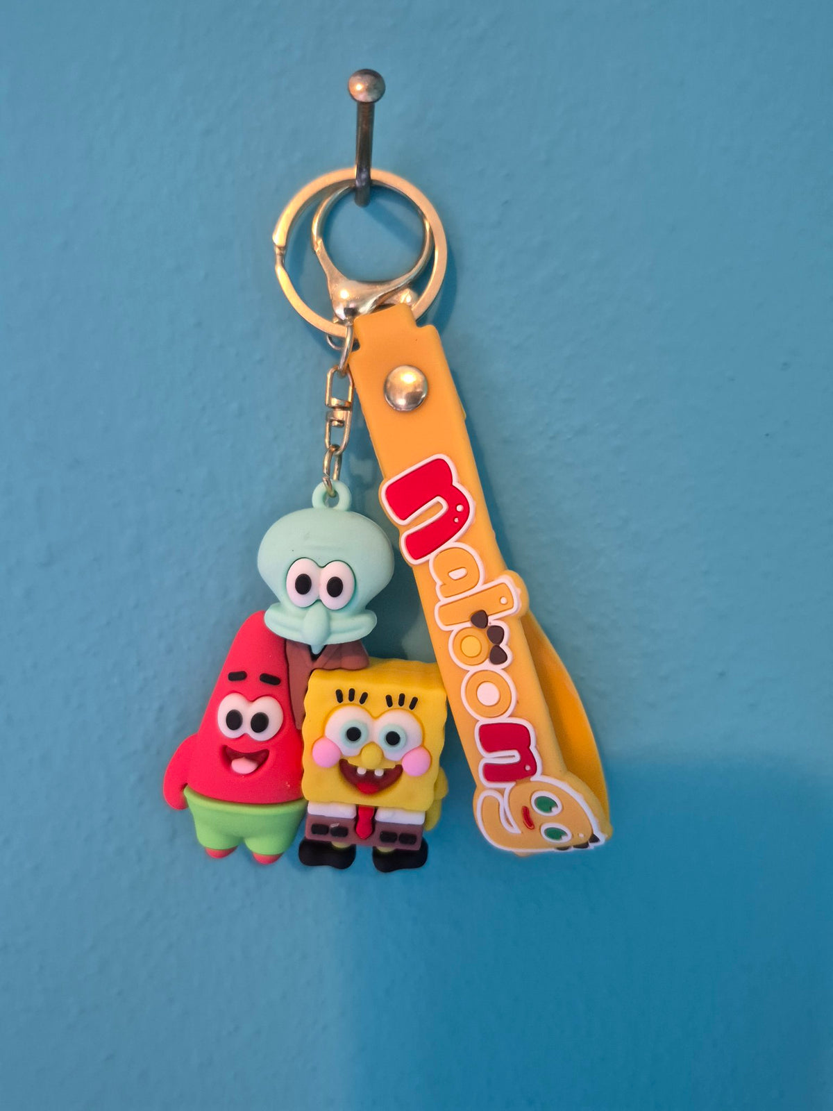 SpongeBob Patrick and Squidward Trio Keychain